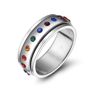 bague anti-stress colorée