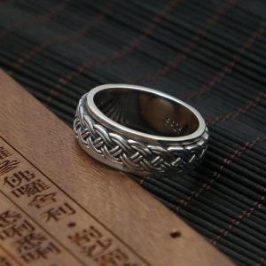 bague en argent anti stress