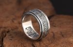 bague om mani padme argent