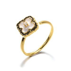 bague rotative Trèfle Royal anti-stress