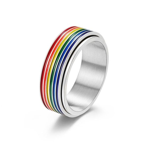 bague stress arc-en-ciel