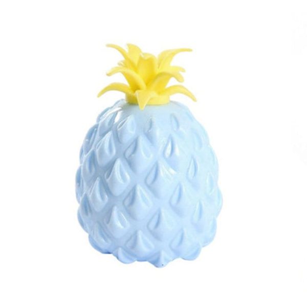 balle antistress ananas bleu