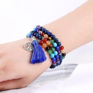 bracelet 7 chakras en pierres naturelles