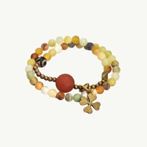 bracelet en jade jaune