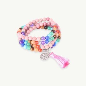 bracelet mala en pierres naturelles
