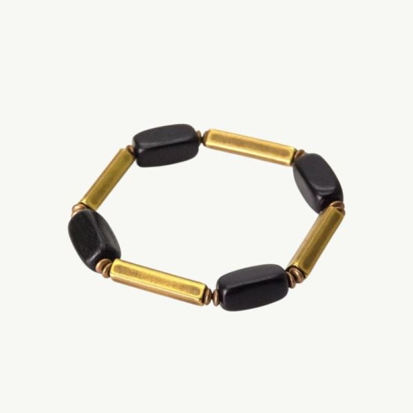bracelet mixte en ébène et cuivre