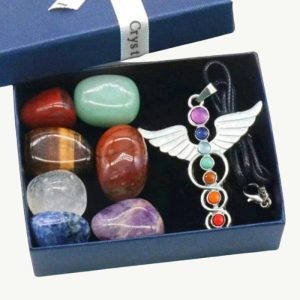 collier avec pierres 7 chakras