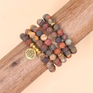 mala 108 perles en pierres naturelles